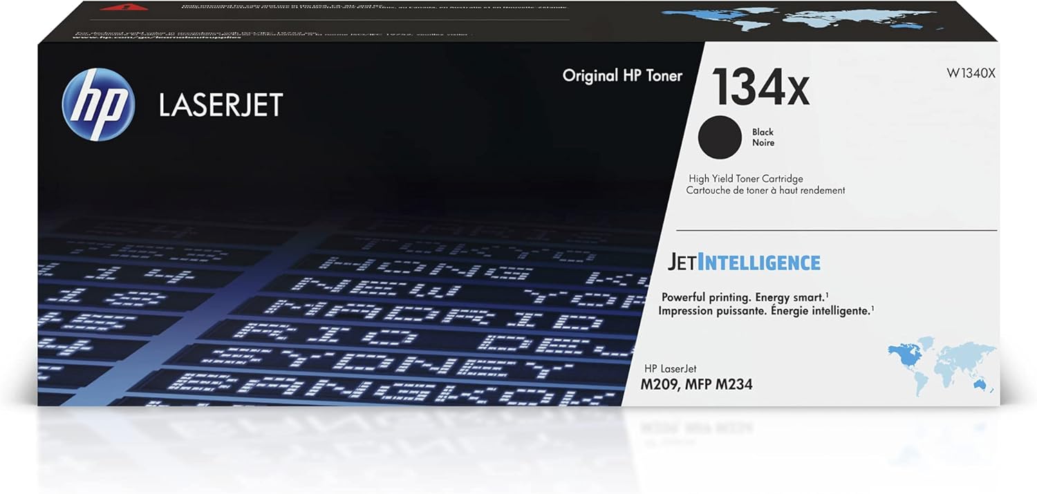 HP 134X Black High-Yield Toner Cartridge | Works with HP Laserjet M209 Series HP 134X Black High-Yield Toner Cartridge | Works with HP Laserjet M209 Series